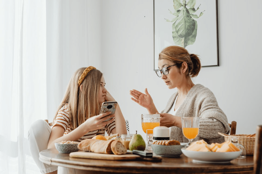Daughter Listens to her Mother