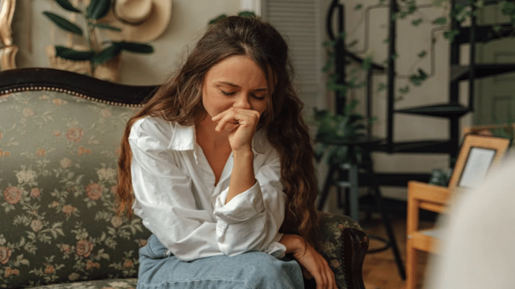 A woman in therapy