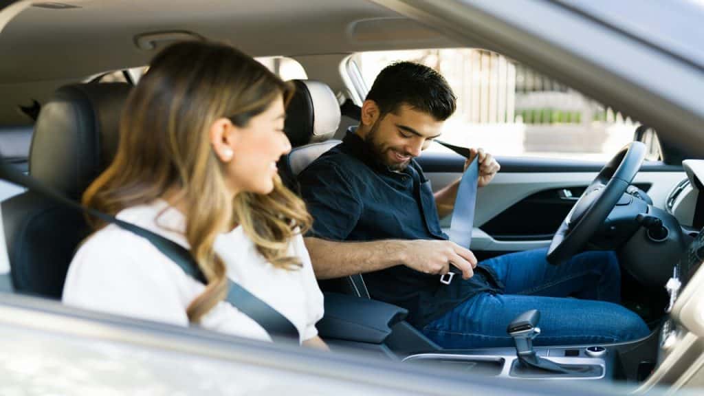 A couple in the car
