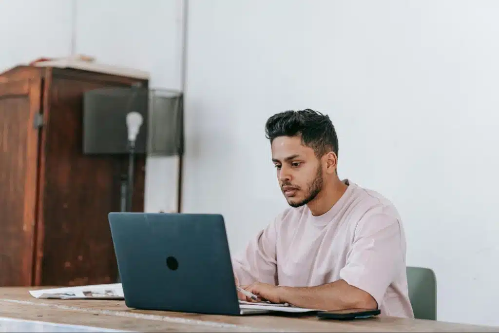 A man working 