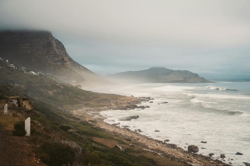 A picture of beach in Cape Town, South Africa