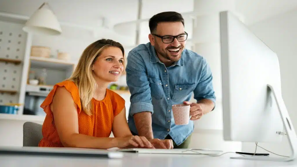 A couple starting a business together 
