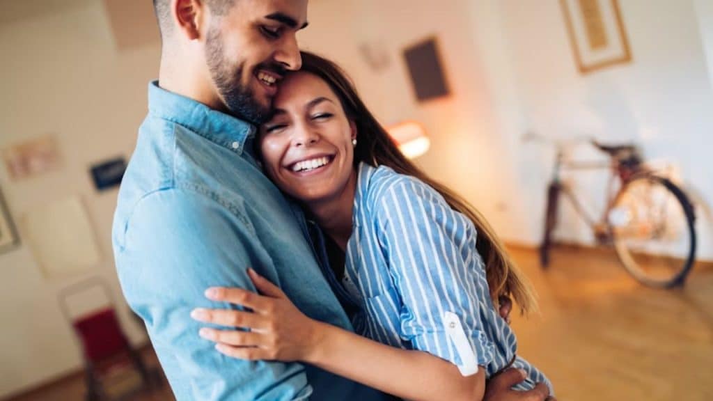 Couple supporting each other emotionally