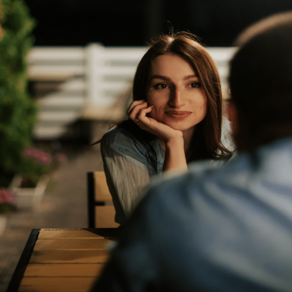 A couple on a date