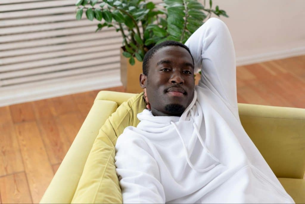 A man smiling