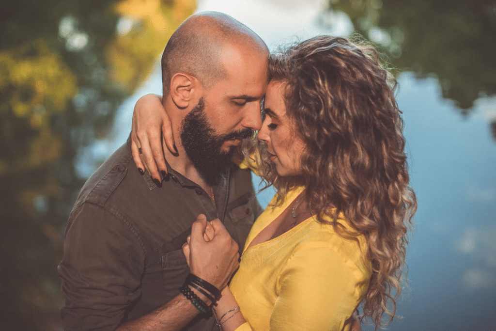 Man and Woman Hugging Each Other