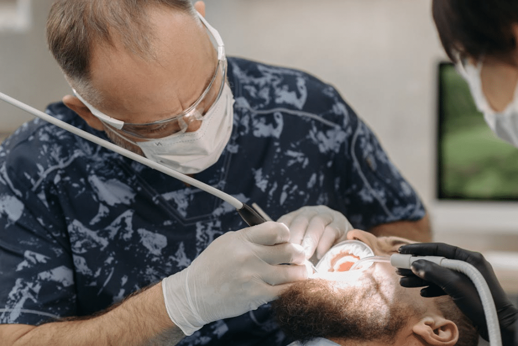 Dentist with a Patient