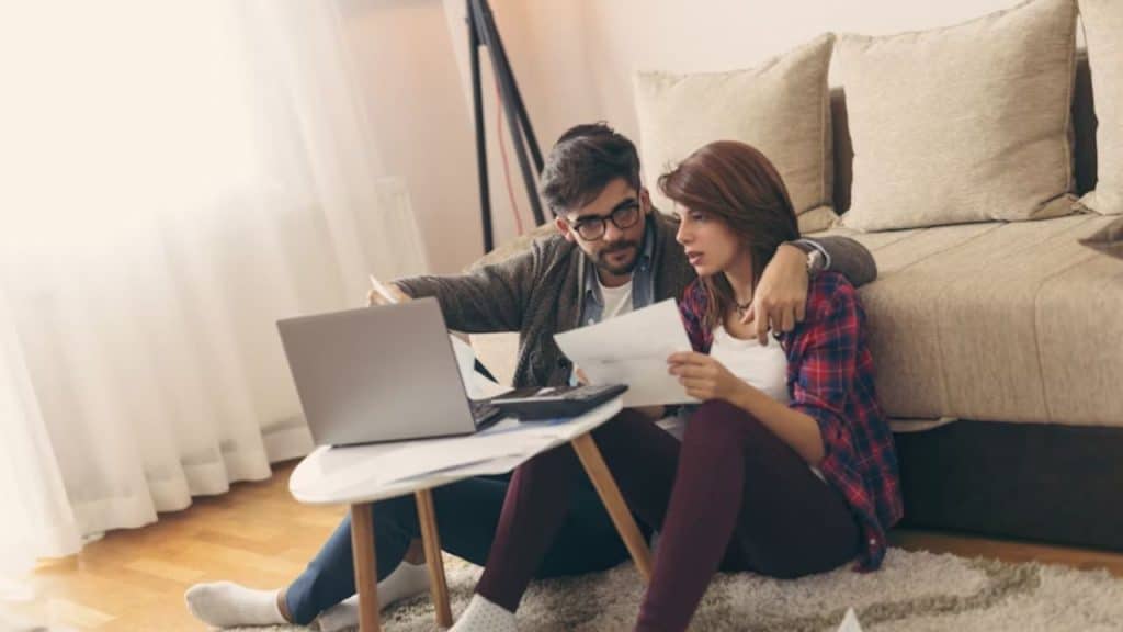 Couple revisiting past issues during a heated argument at home