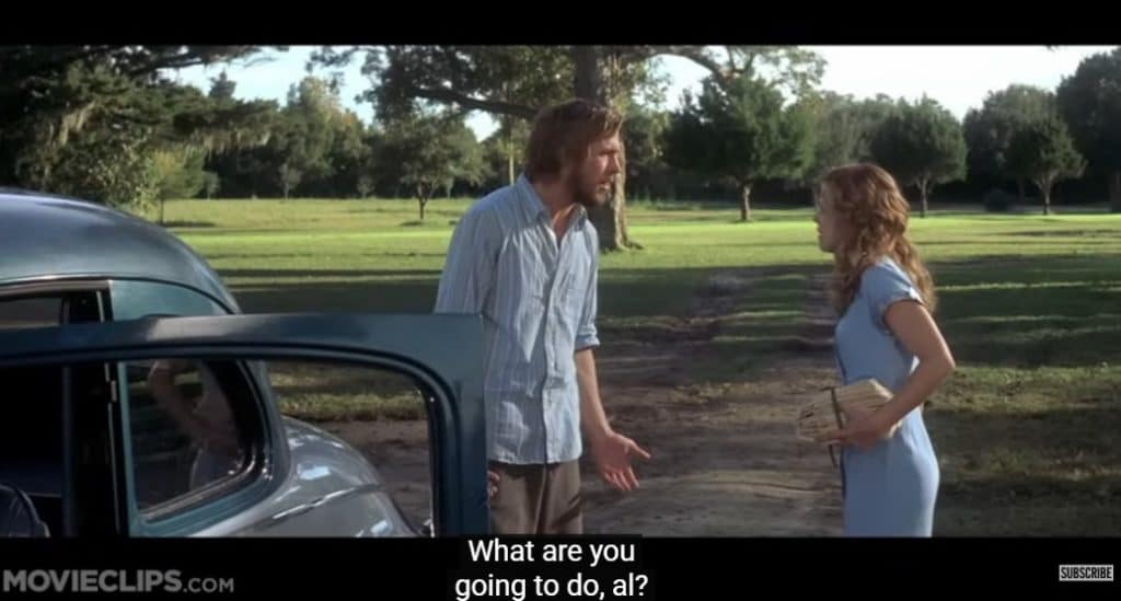 Noah and Allie talking