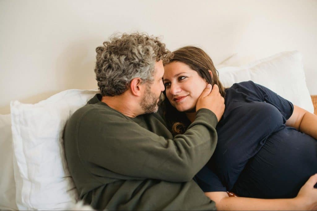 A man and woman having a meaningful communication