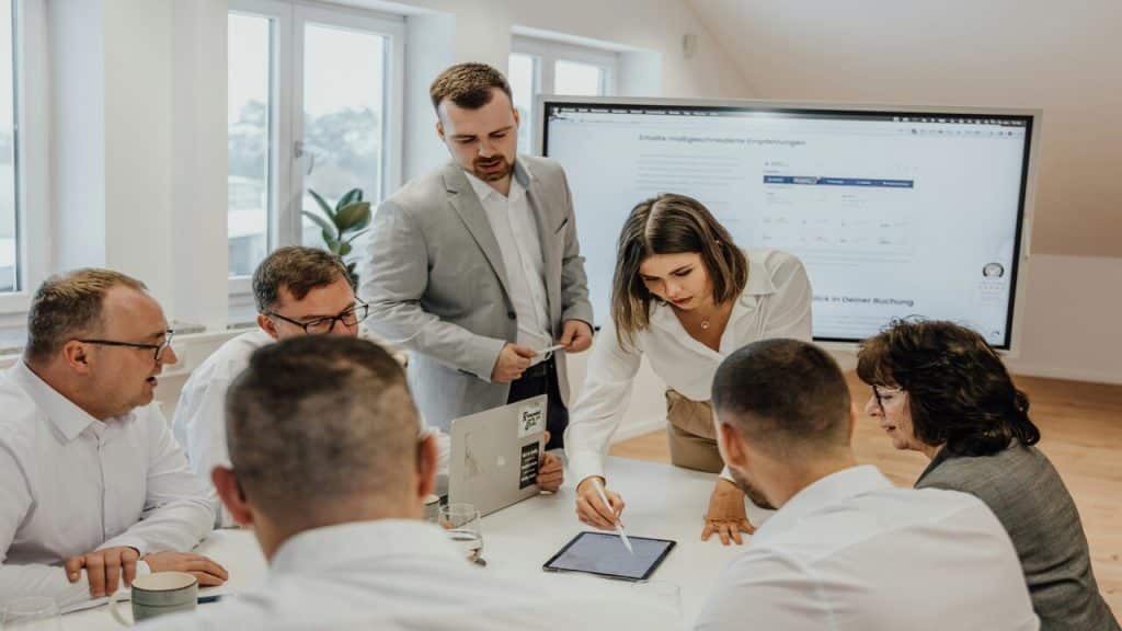 Colleagues on a business meeting