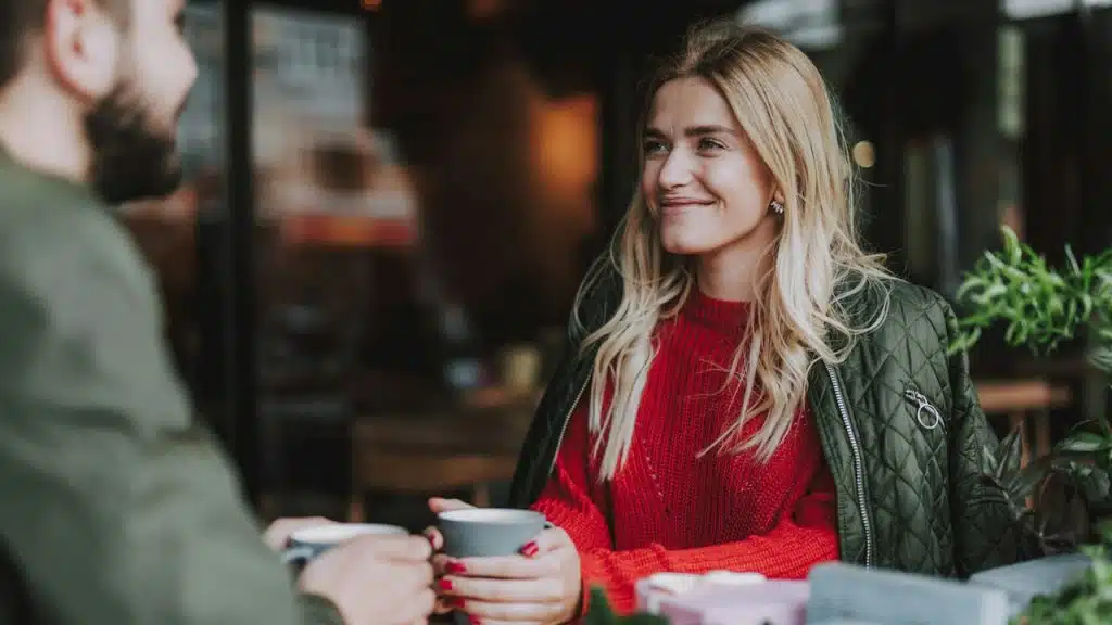 A couple on a date.