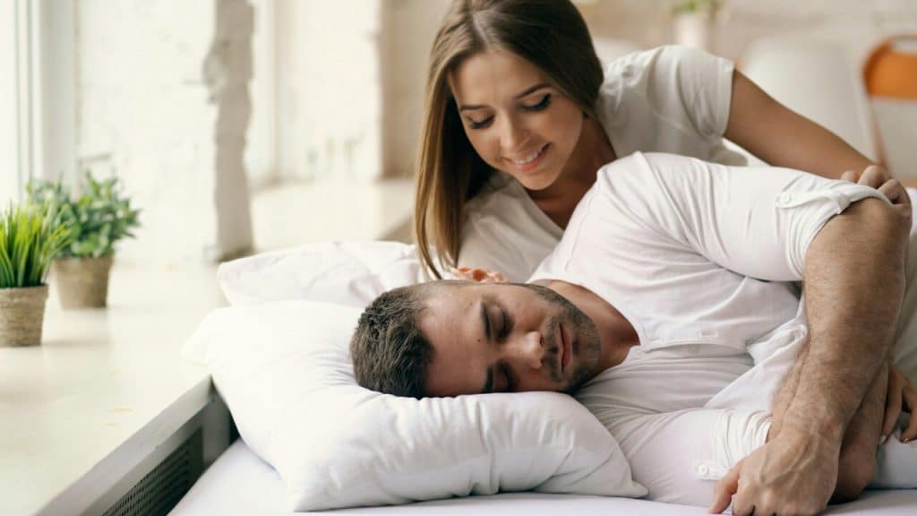 A man ignoring his wife