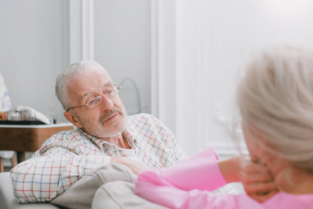Photo of an Elderly Man with Gray Hair