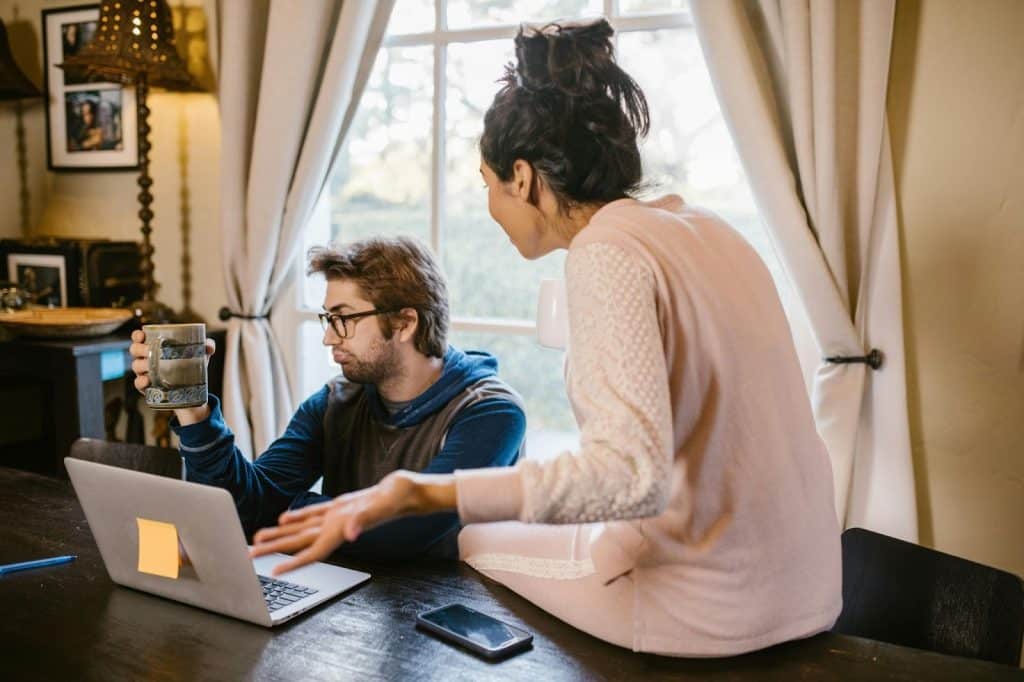 A man not listening to woman