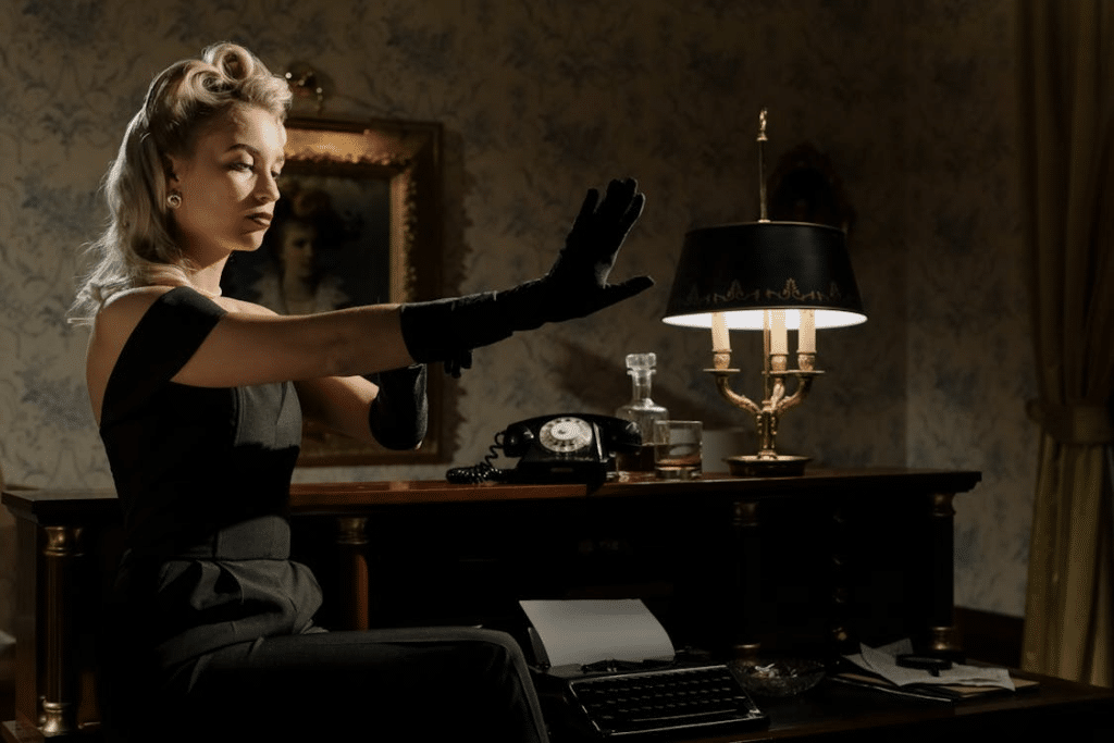 Photo of Elegant Woman Stretching her Gloves