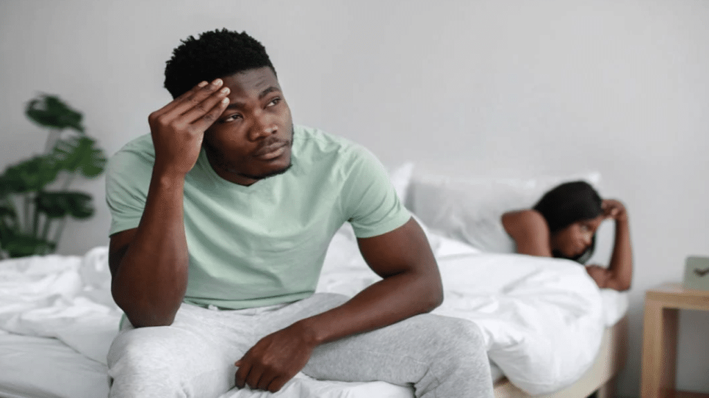 A couple secretly resenting each other