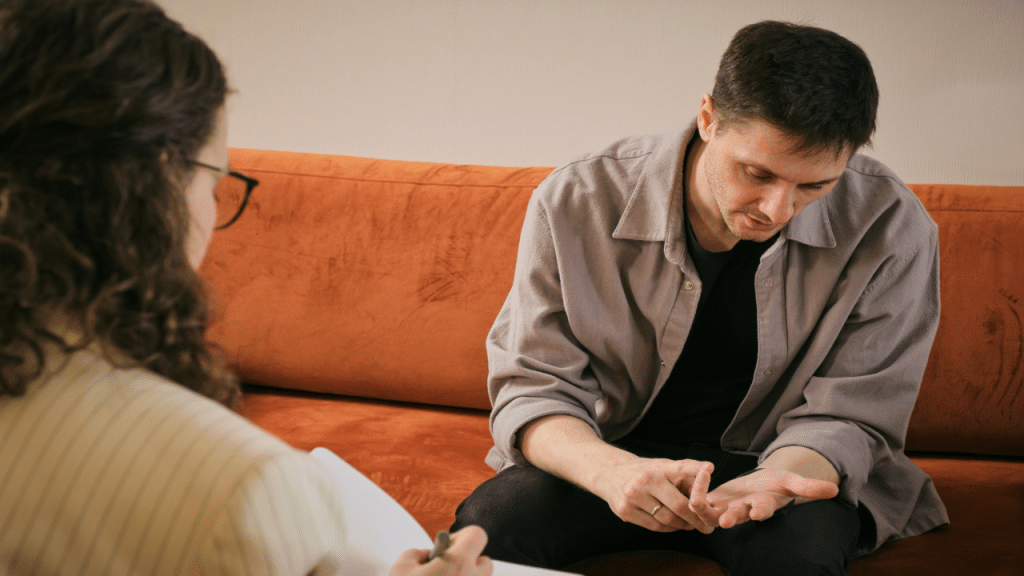 A man in therapy