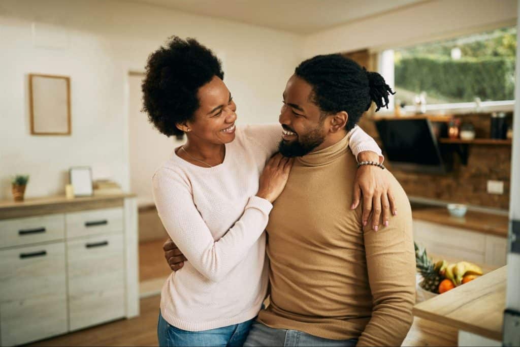 A man and woman together