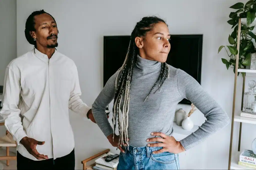 A man asking a woman