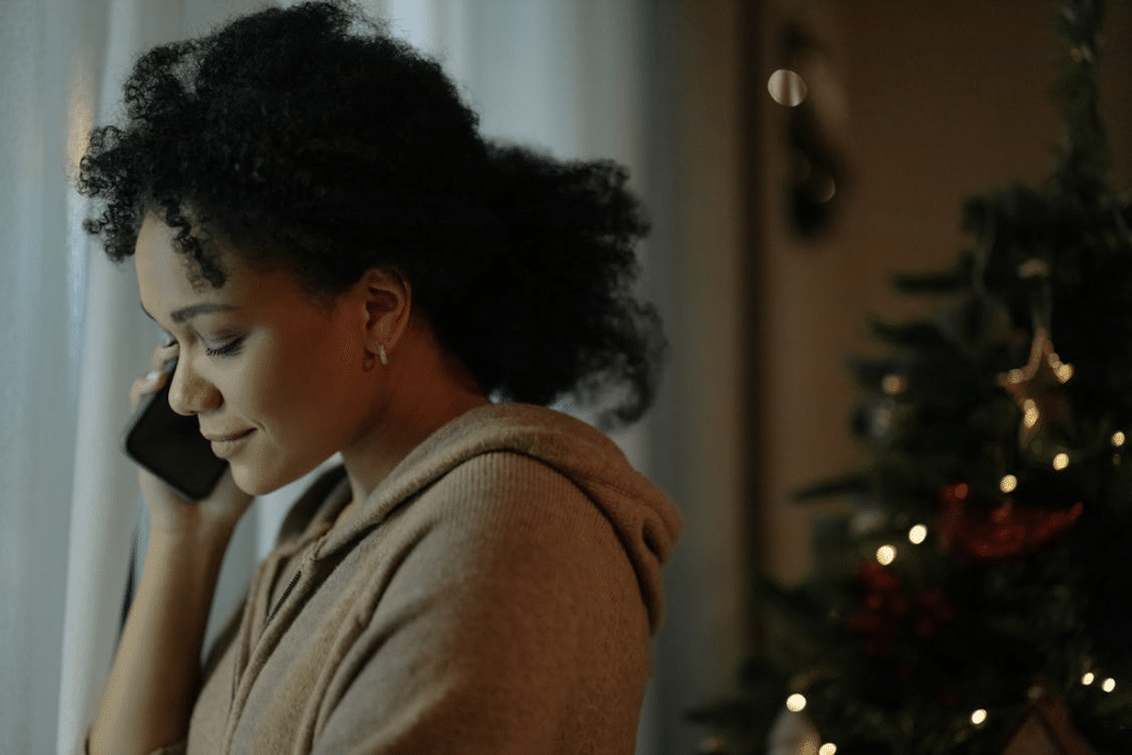 A Woman Having a Phone Call