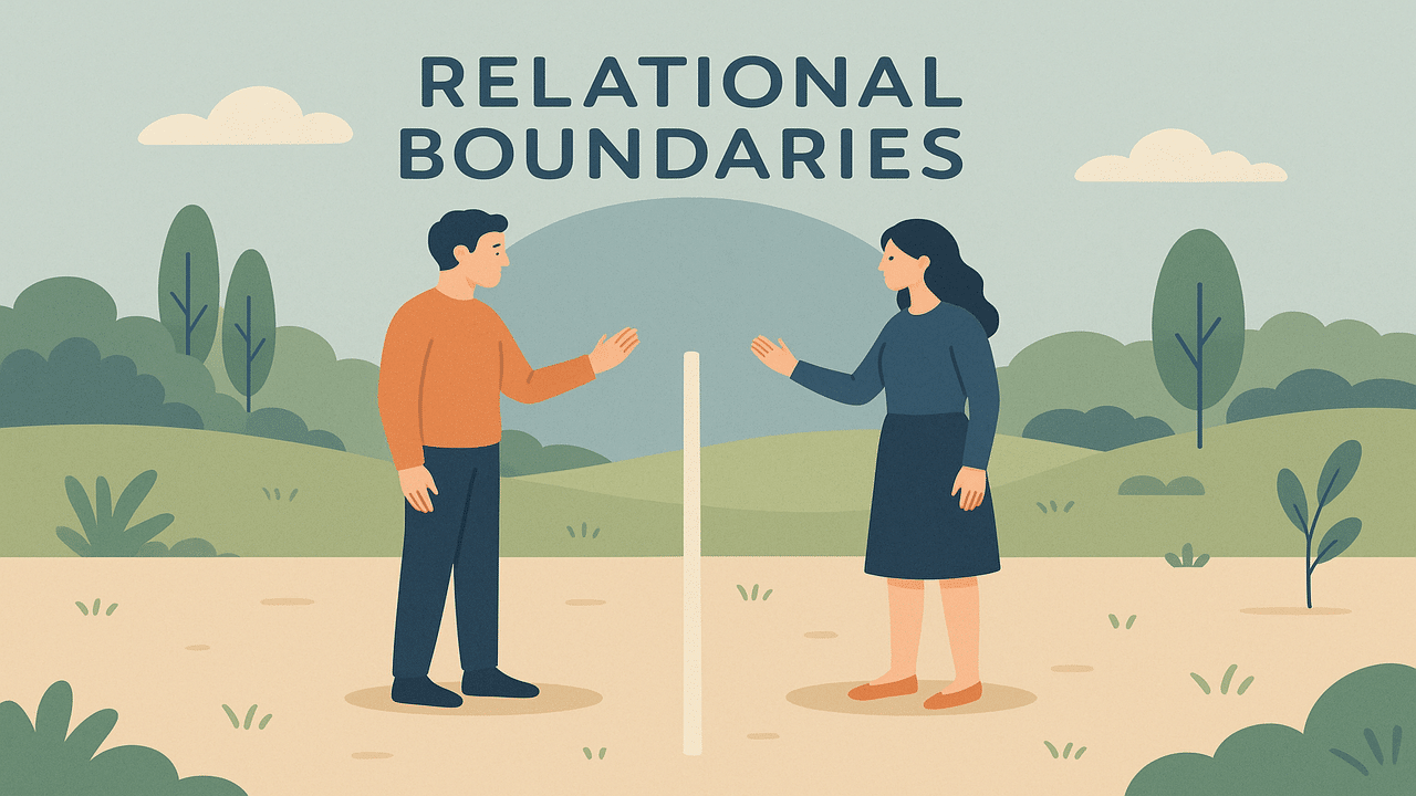 An illustration depicting relational boundaries