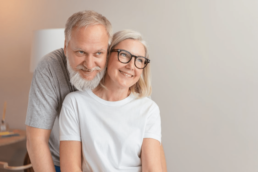 Older Couple Smiling