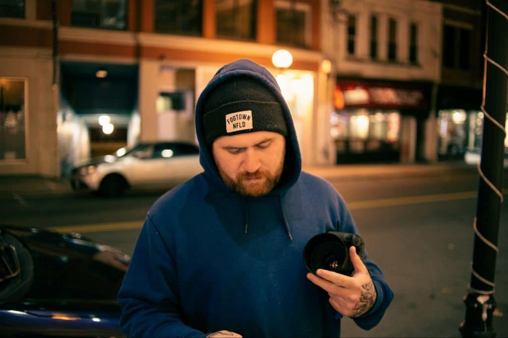 A man using a phone