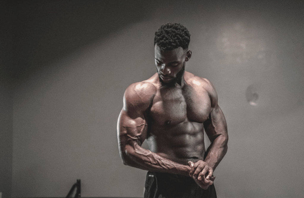 A man with a muscular body
