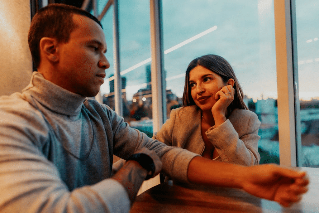 Couple on a date