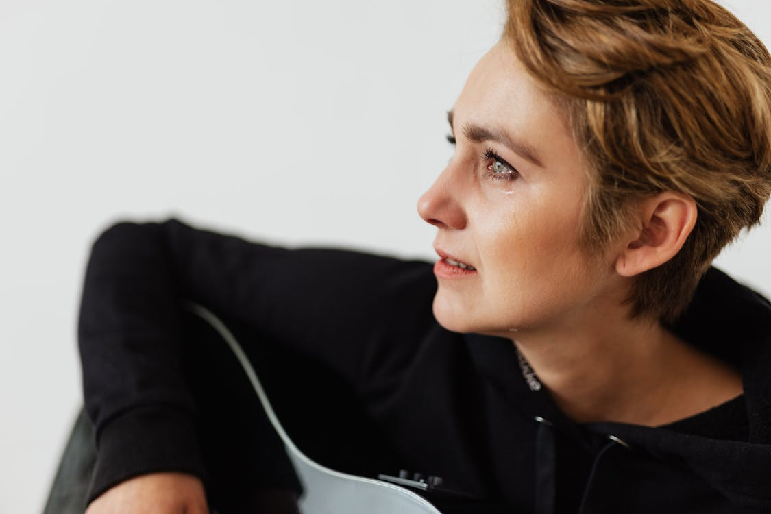 Photo of person crying