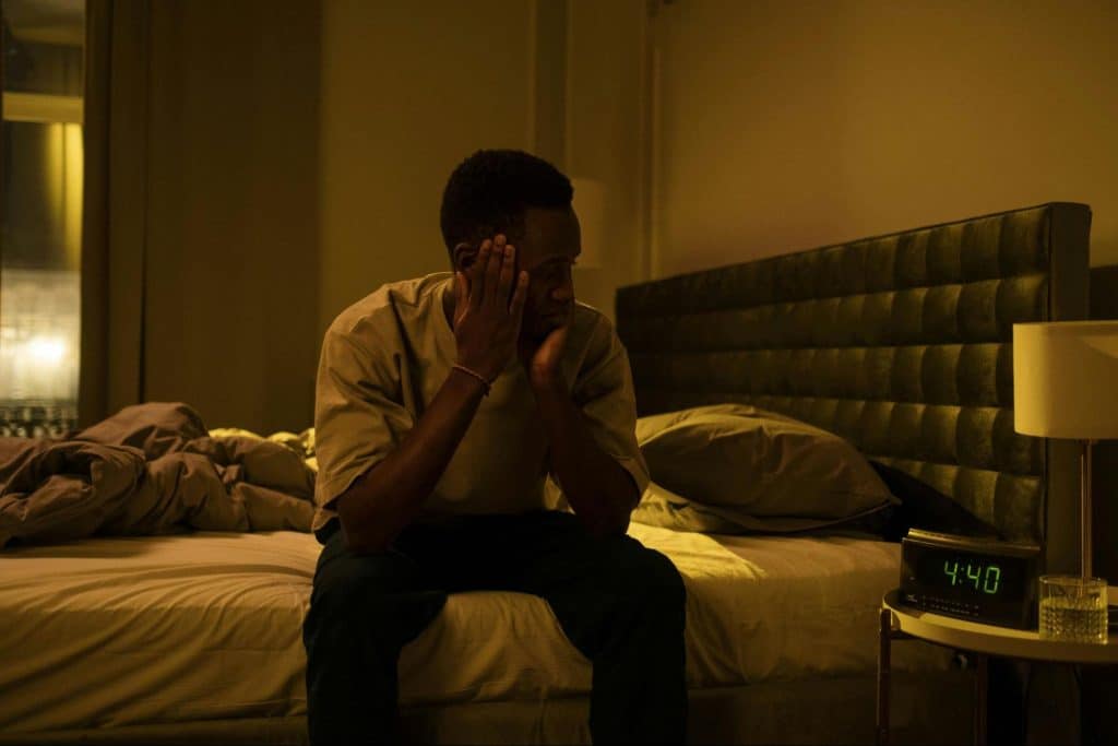 A man alone at the room