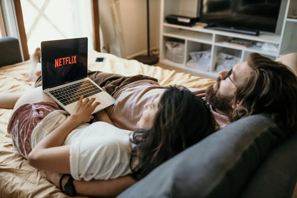 A Couple Lying in Bed