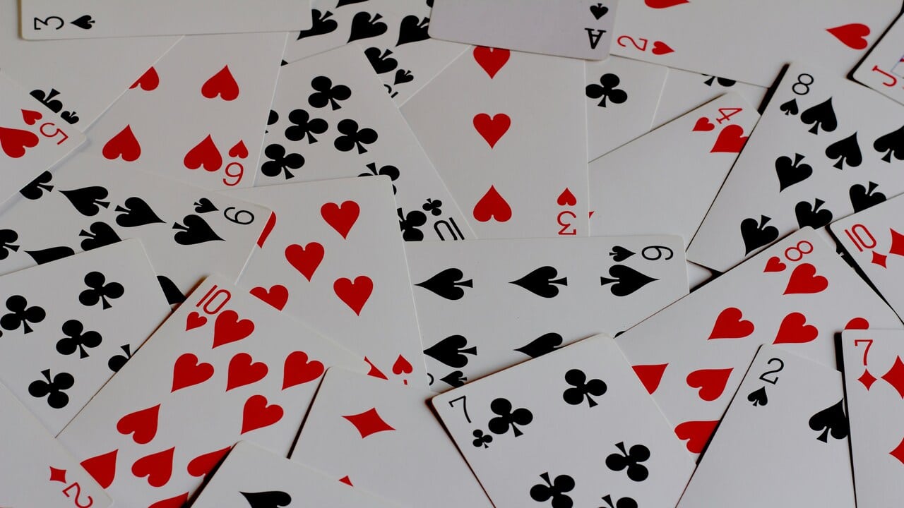 A photo of playing cards
