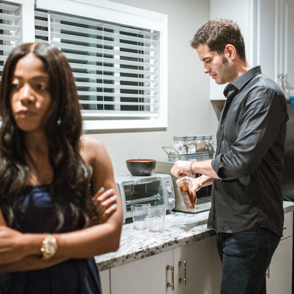 Couple in a kitchen