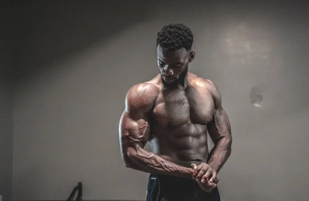 A man with a muscular body