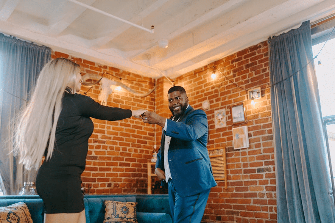 A couple dancing together