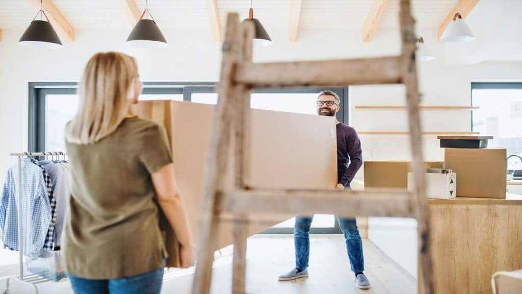 A man helping his friend move to a new home