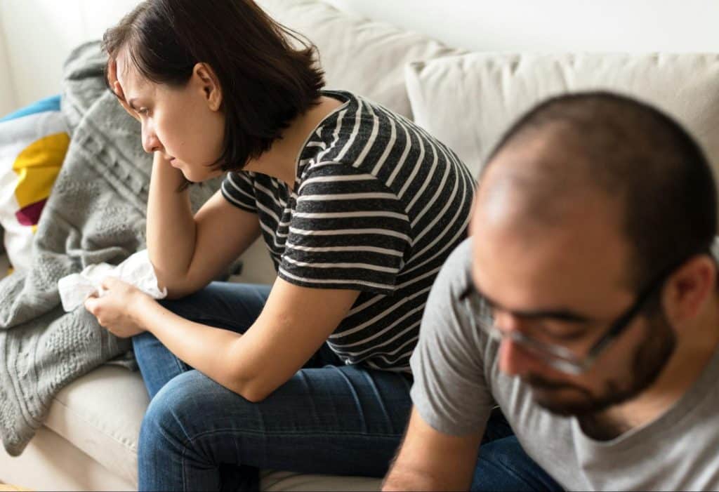 A woman getting frustrated