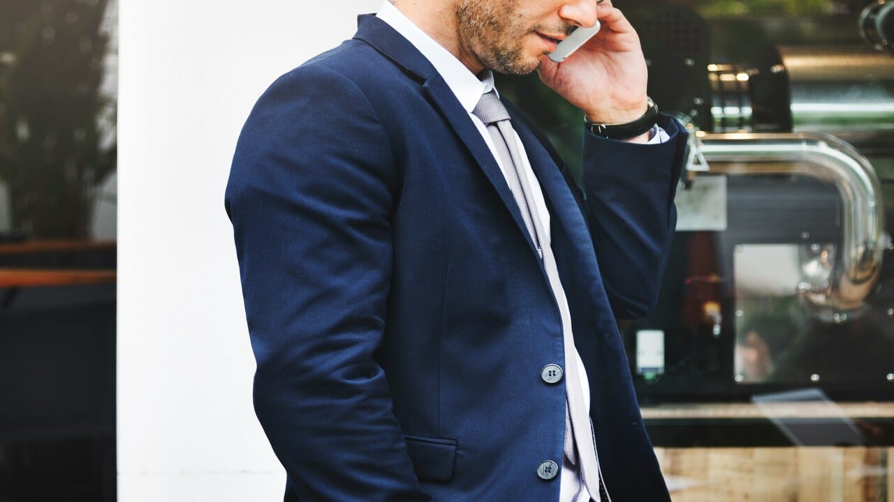 A man discussing on the phone