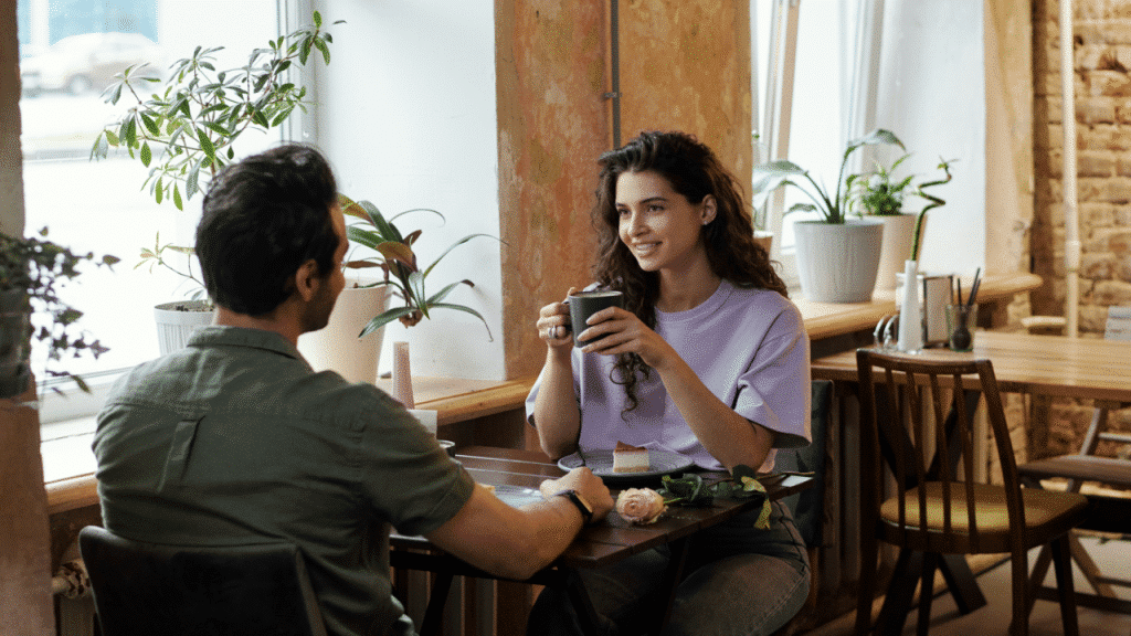 A couple on a date
