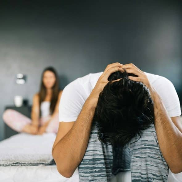 A man in a toxic relationship