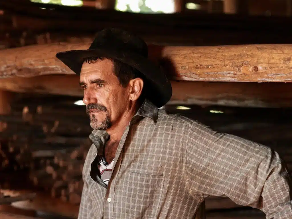 A mature man posing for a photo.