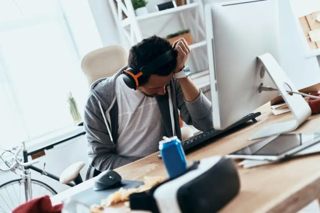 A man looking tired