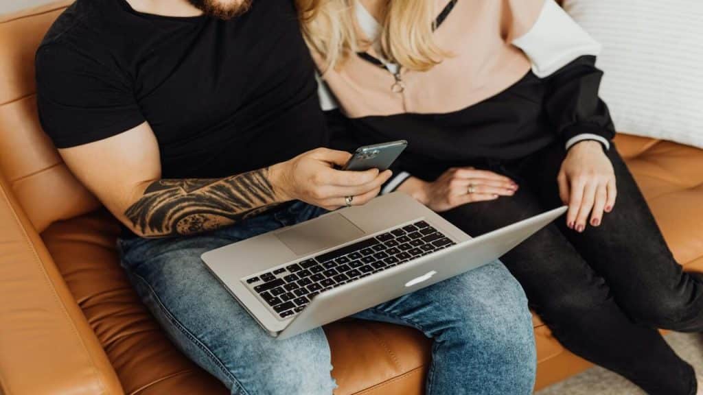 A couple working on something together