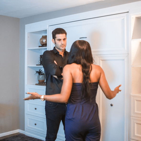 Man and woman arguing
