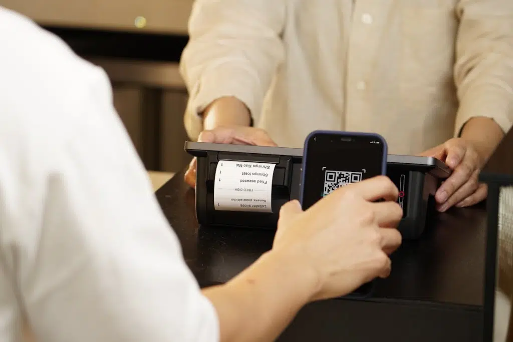 A man paying the bill