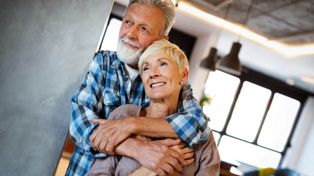 A cheerful senior couple enjoying life and spending time together.