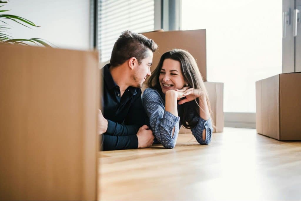 A man and woman having a conversation