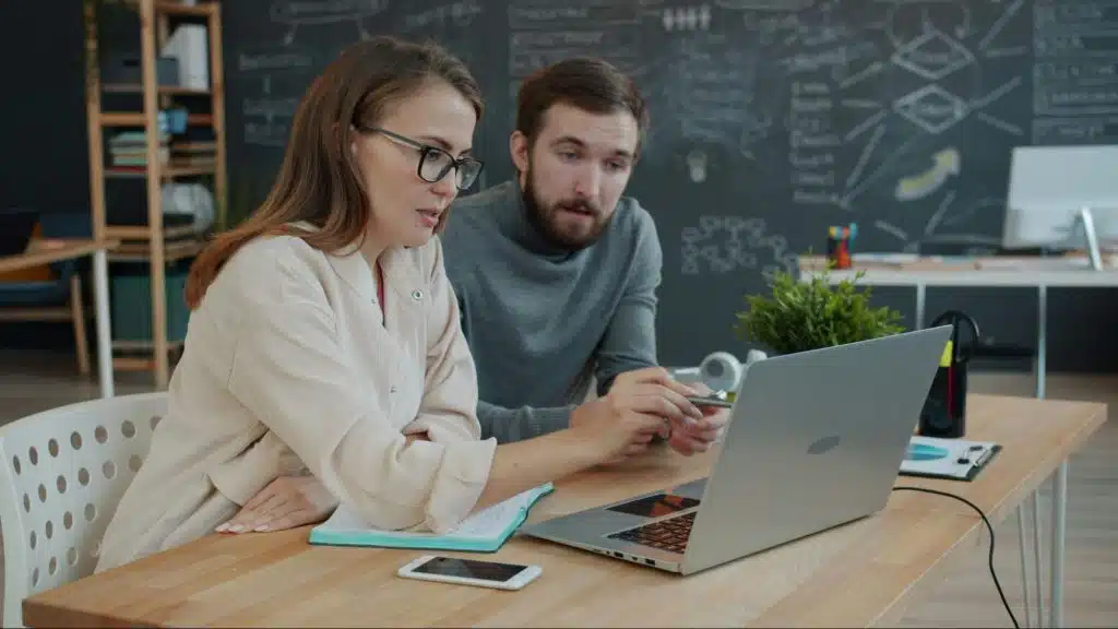 A woman distracting a man to not have hard conversations